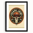 Pearl Jam Concert Poster - Retro Rock Art for Fans