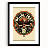 Pearl Jam Concert Poster - Retro Rock Art for Fans