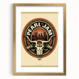 Pearl Jam Concert Poster - Retro Rock Art for Fans