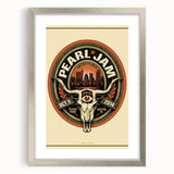 Pearl Jam Concert Poster - Retro Rock Art for Fans
