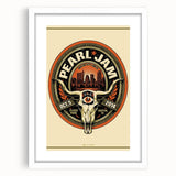 Pearl Jam Concert Poster - Retro Rock Art for Fans