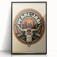 Pearl Jam Concert Poster - Retro Rock Art for Fans