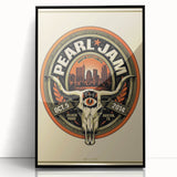 Pearl Jam Concert Poster - Retro Rock Art for Fans