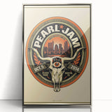 Pearl Jam Concert Poster - Retro Rock Art for Fans