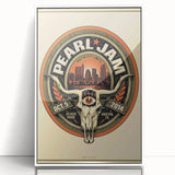 Pearl Jam Concert Poster - Retro Rock Art for Fans