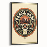 Pearl Jam Concert Poster - Retro Rock Art for Fans