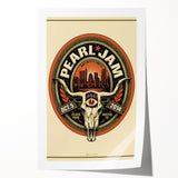 Pearl Jam Concert Poster - Retro Rock Art for Fans