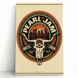 Pearl Jam Concert Poster - Retro Rock Art for Fans