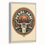 Pearl Jam Concert Poster - Retro Rock Art for Fans