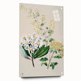 Fine Art Realism: Antique Botanical Floral Illustration Wall Art Canvas