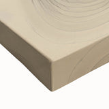 Abstract minimalist wall art on stretched canvas, showcasing intricate geometric patterns in soft pastel colors, ideal for modern home decor.