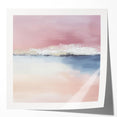 Large Abstract Wall Art – Soft Pink, White & Blue Minimalist Canvas