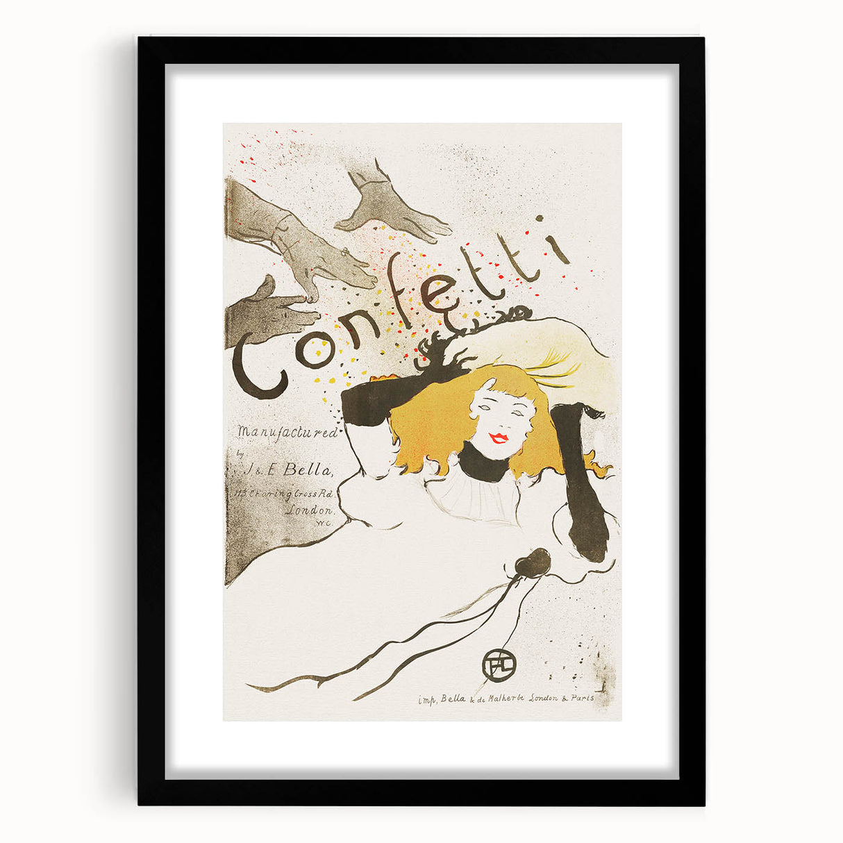 Vintage Modern Wall Art - Elegant Confetti Poster with Vibrant Style