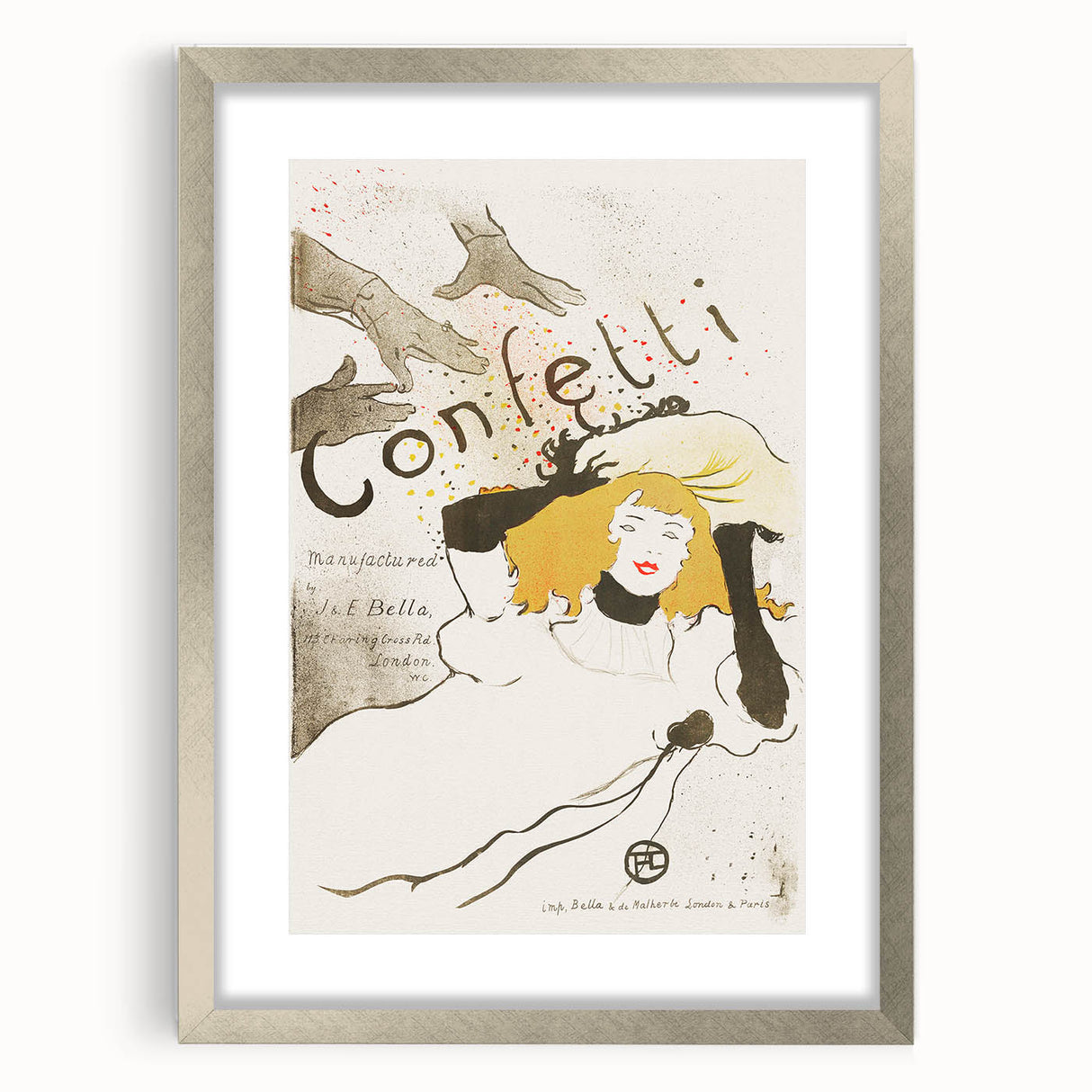 Vintage Modern Wall Art - Elegant Confetti Poster with Vibrant Style