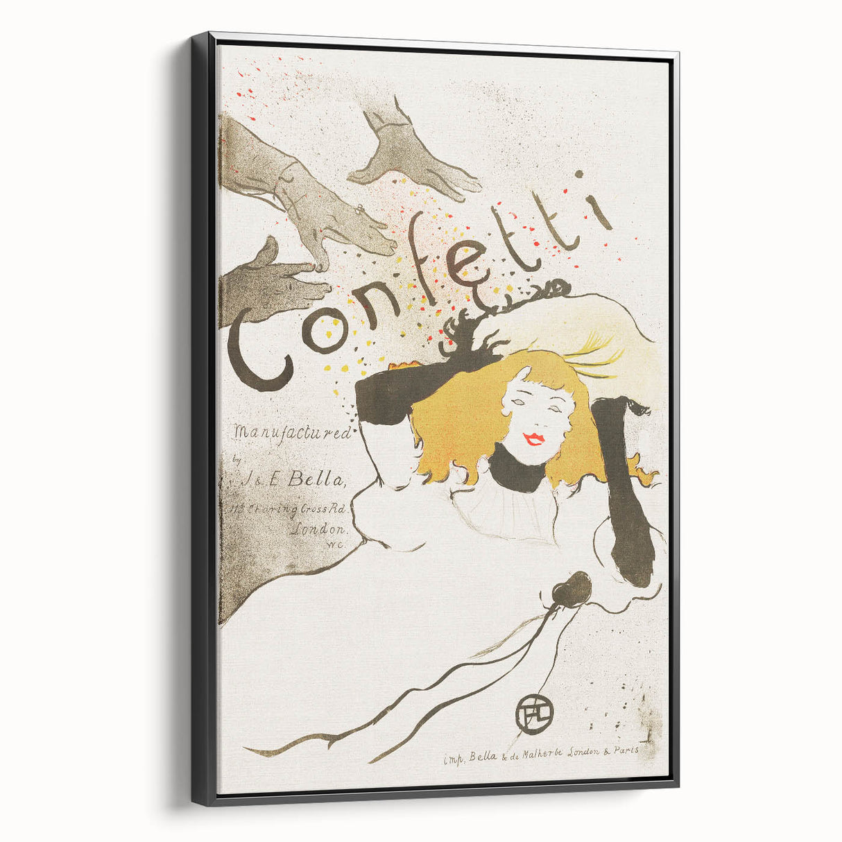 Vintage Modern Wall Art - Elegant Confetti Poster with Vibrant Style