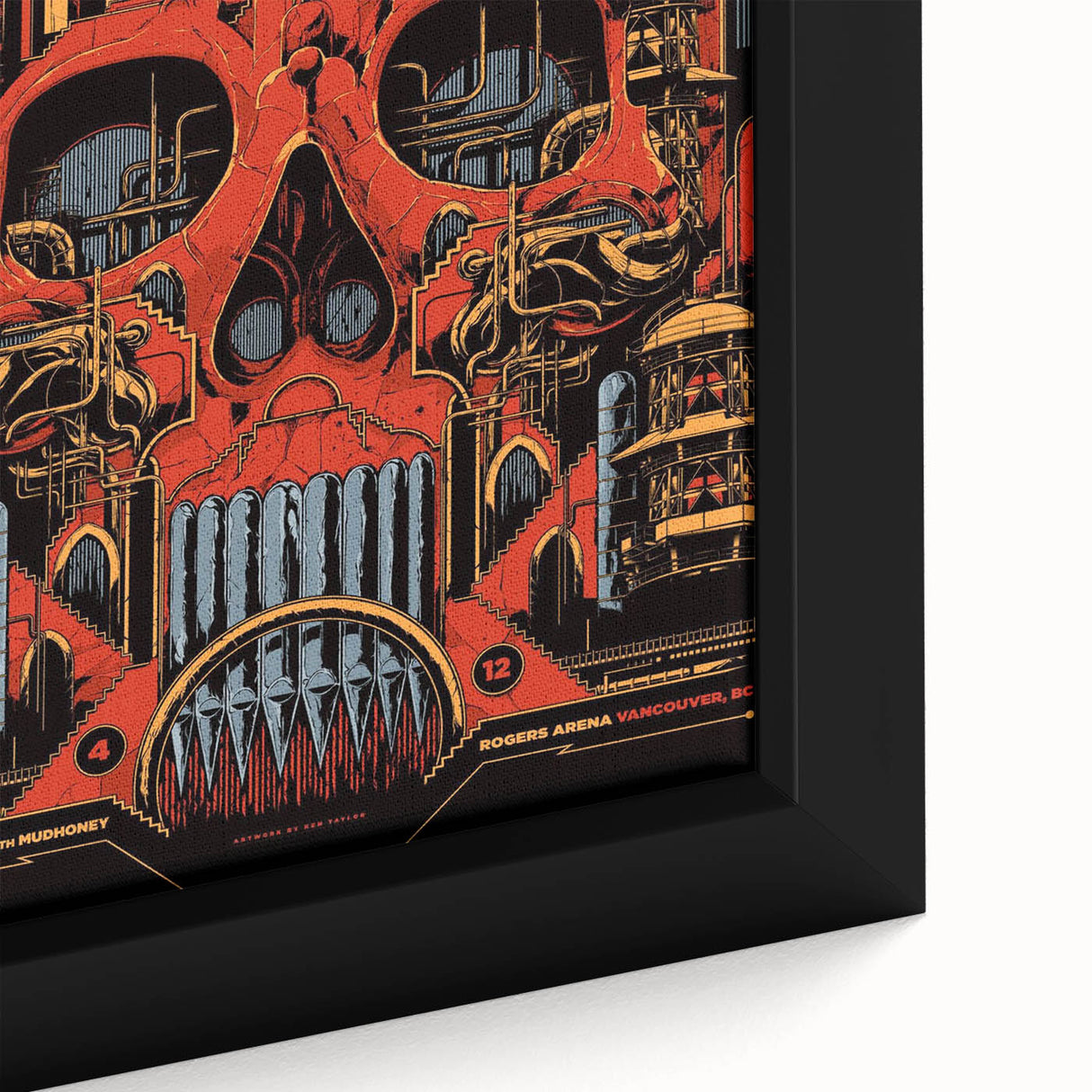 Pearl Jam Concert Poster - Retro Rock Art with Bold Graphics