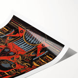 Pearl Jam Concert Poster - Retro Rock Art with Bold Graphics