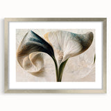 Framed Wall Art for Living Room – Elegant Floral Canvas Print