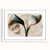 Framed Wall Art for Living Room – Elegant Floral Canvas Print