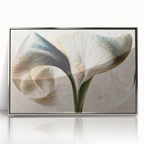 Framed Wall Art for Living Room – Elegant Floral Canvas Print