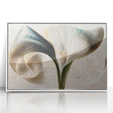 Framed Wall Art for Living Room – Elegant Floral Canvas Print