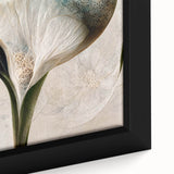 Framed Wall Art for Living Room – Elegant Floral Canvas Print