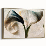 Framed Wall Art for Living Room – Elegant Floral Canvas Print