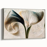 Framed Wall Art for Living Room – Elegant Floral Canvas Print
