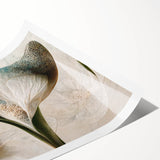 Framed Wall Art for Living Room – Elegant Floral Canvas Print