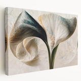 Framed Wall Art for Living Room – Elegant Floral Canvas Print