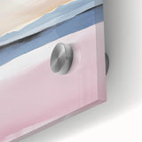 Colorful Abstract Wall Art – Soft Pink and Blue Modern Canvas Print