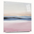 Colorful Abstract Wall Art – Soft Pink and Blue Modern Canvas Print