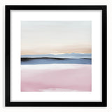 Colorful Abstract Wall Art – Soft Pink and Blue Modern Canvas Print