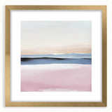 Colorful Abstract Wall Art – Soft Pink and Blue Modern Canvas Print