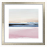 Colorful Abstract Wall Art – Soft Pink and Blue Modern Canvas Print