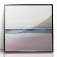 Colorful Abstract Wall Art – Soft Pink and Blue Modern Canvas Print