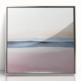 Colorful Abstract Wall Art – Soft Pink and Blue Modern Canvas Print