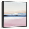 Colorful Abstract Wall Art – Soft Pink and Blue Modern Canvas Print