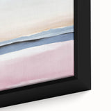 Colorful Abstract Wall Art – Soft Pink and Blue Modern Canvas Print