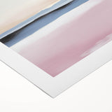 Colorful Abstract Wall Art – Soft Pink and Blue Modern Canvas Print