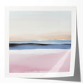 Colorful Abstract Wall Art – Soft Pink and Blue Modern Canvas Print
