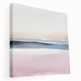 Colorful Abstract Wall Art – Soft Pink and Blue Modern Canvas Print