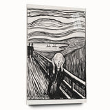 Expressionist Art: The Scream | Iconic Black-and-White Munch Print