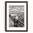 Expressionist Art: The Scream | Iconic Black-and-White Munch Print