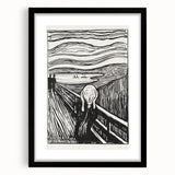 Expressionist Art: The Scream | Iconic Black-and-White Munch Print