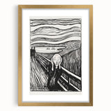 Expressionist Art: The Scream | Iconic Black-and-White Munch Print