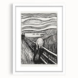 Expressionist Art: The Scream | Iconic Black-and-White Munch Print