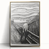 Expressionist Art: The Scream | Iconic Black-and-White Munch Print