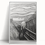 Expressionist Art: The Scream | Iconic Black-and-White Munch Print