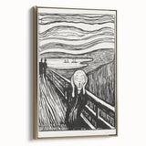 Expressionist Art: The Scream | Iconic Black-and-White Munch Print